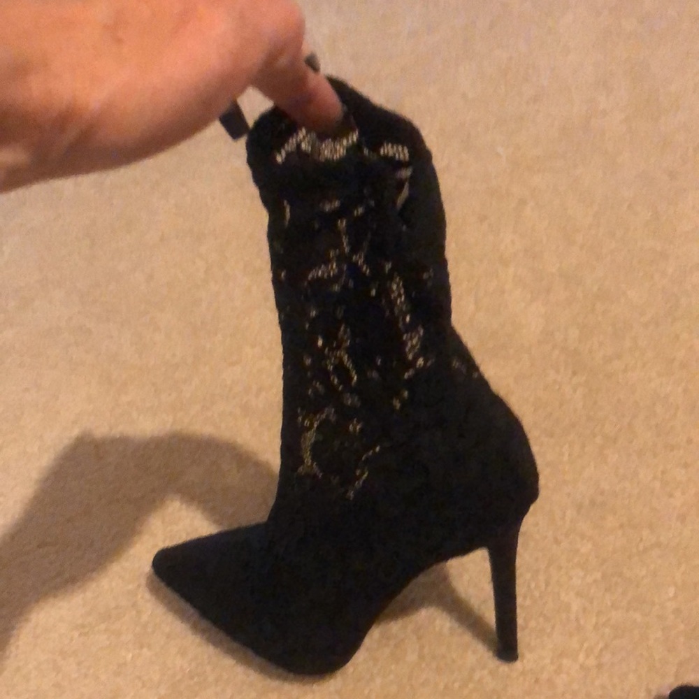 Black new with tags lace bootie
